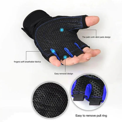 Gym Gloves for Men Women Fitness Weight Lifting Wristband Gloves Body