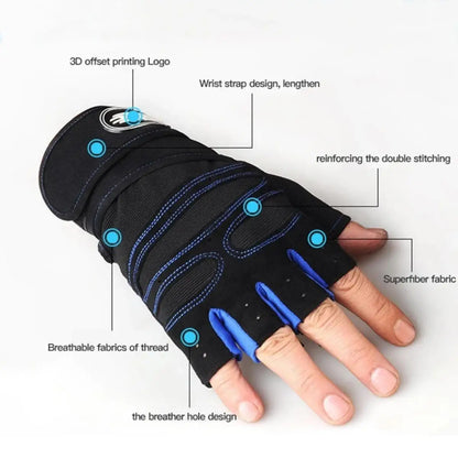 Gym Gloves for Men Women Fitness Weight Lifting Wristband Gloves Body